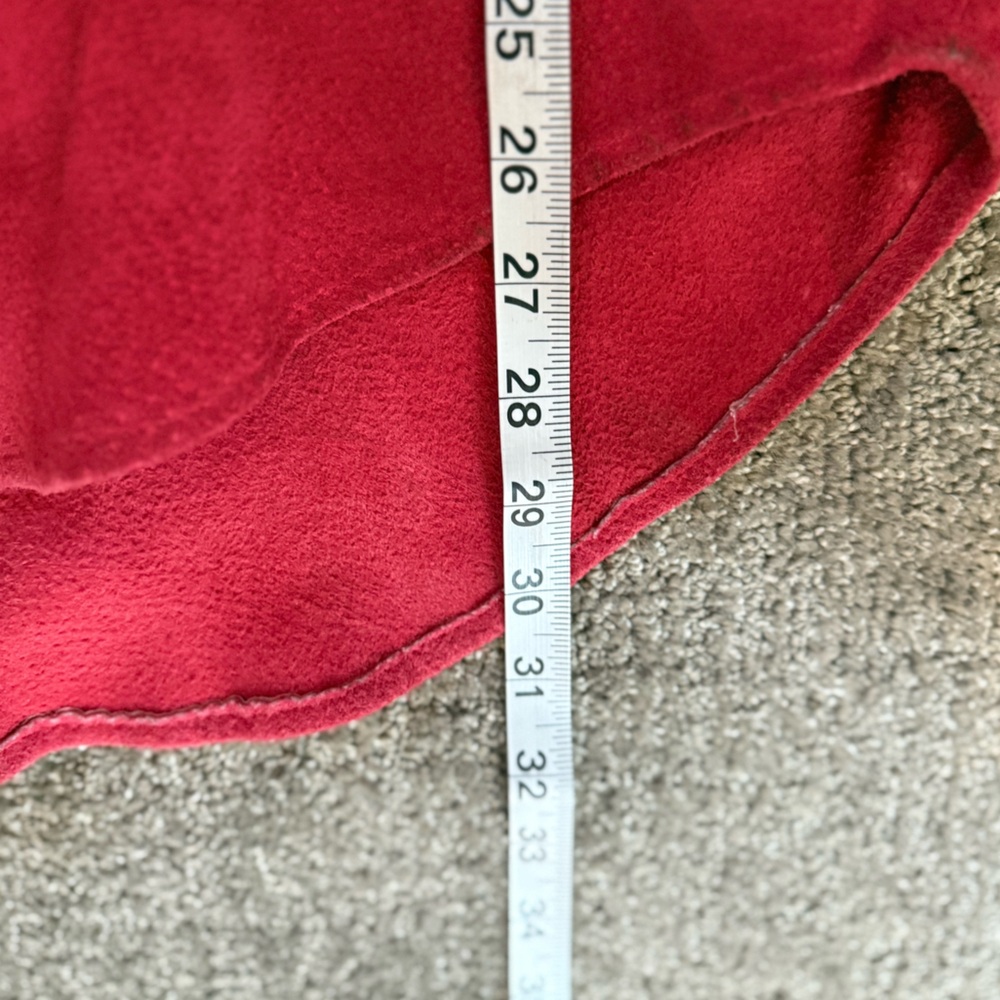 Vintage Wilson Leather Button-Up Shirt Jacket 100% Leather Suede Red Size Medium - Picture 9 of 9